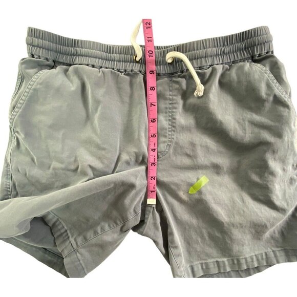 MARINE LAYER Women Elastic Waist Shorts Drawstring Sz M Gray Faded Beach 24-1 - Picture 6 of 10